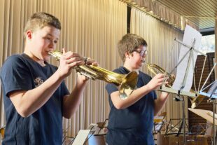 2024-1-24-NO-Oliver Vollmer-Jugendvorspiel-__Hannes Huber und Andreas Zimmerer am Flügelhorn