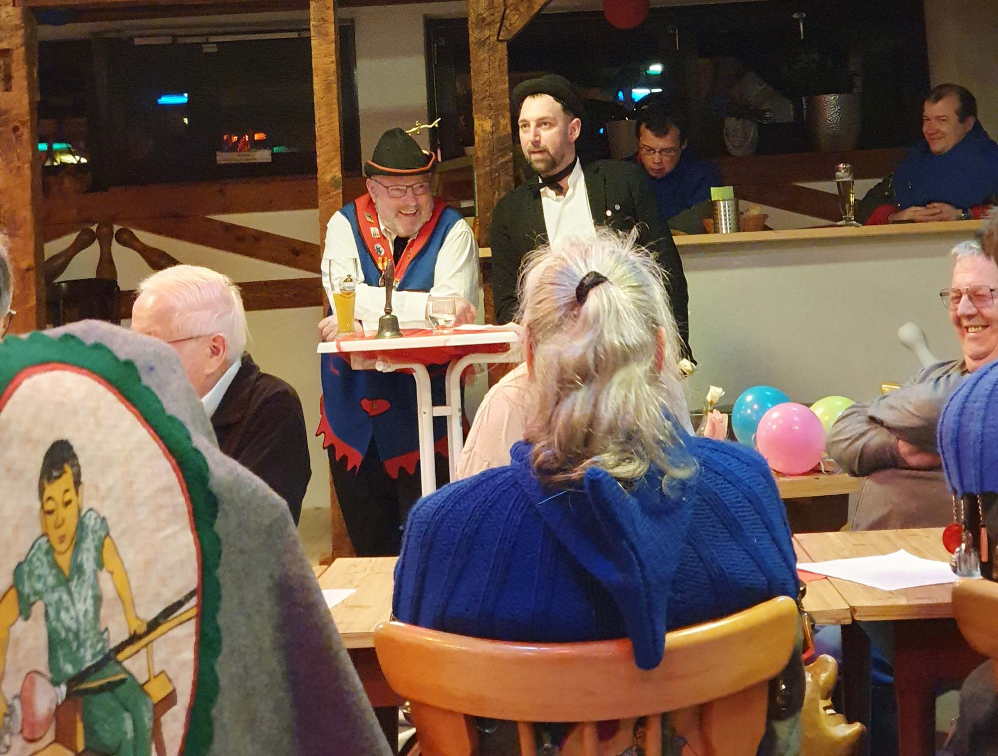 2024-2-23-NO-Verein-Narrenzunft-Die beiden Versammlungsleiter Josef Bruder (l.) und Björn Späth (r.)