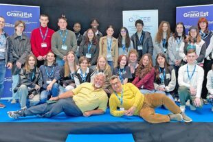 2025-6-25-LR-Gewerbliche Schule Lahr-Intern. Projekt Berufsorientierung-GSL_Frankreich_Abschluss-Gruppenfoto