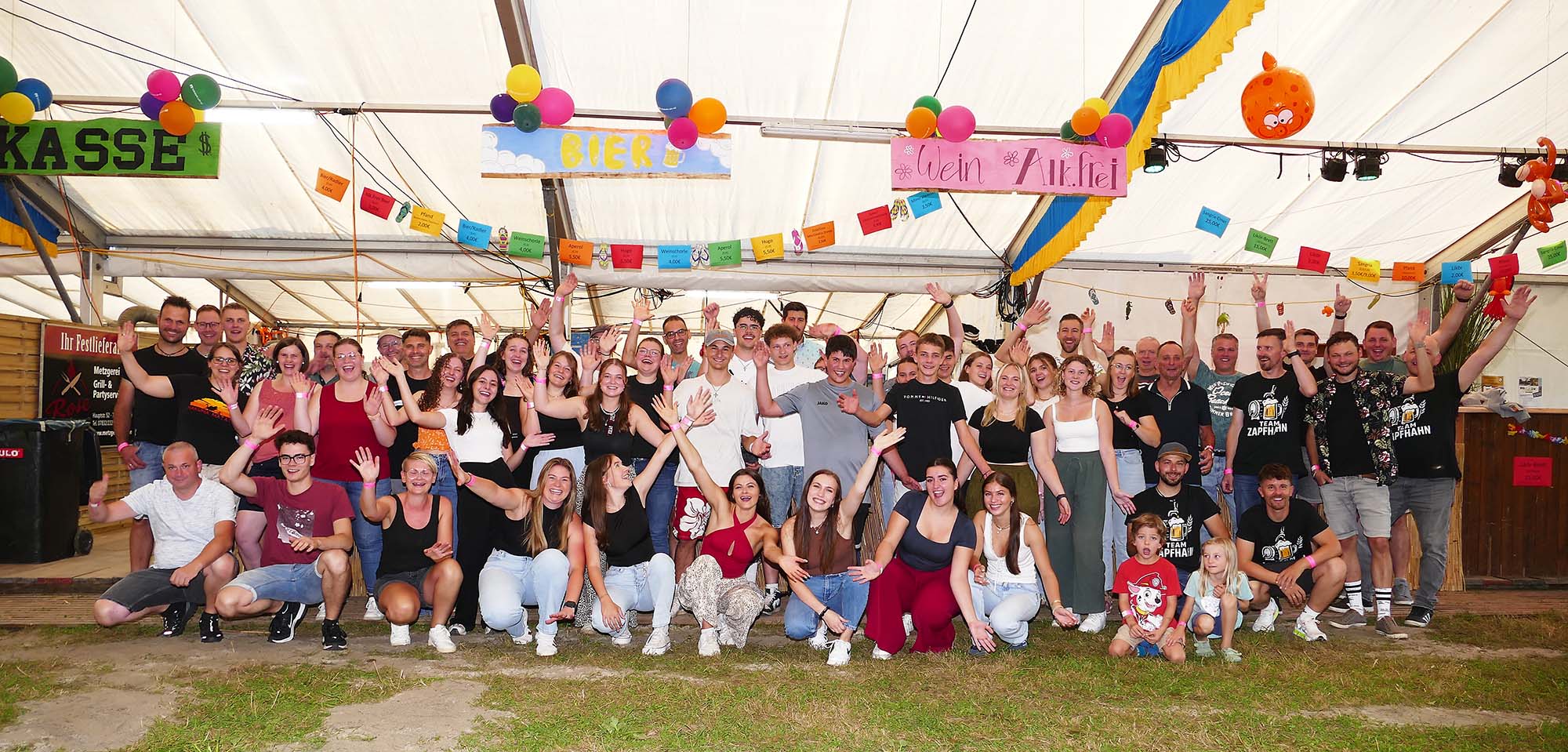 2025-8-11-ZE-UE-Martin Huber-Musikverein Unterentersbach Nach einer Woche Zeltaufbau sind alle Startklar