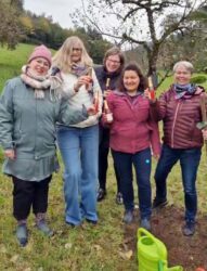 Landfrauen Südbaden pflanzen Apfelbaum