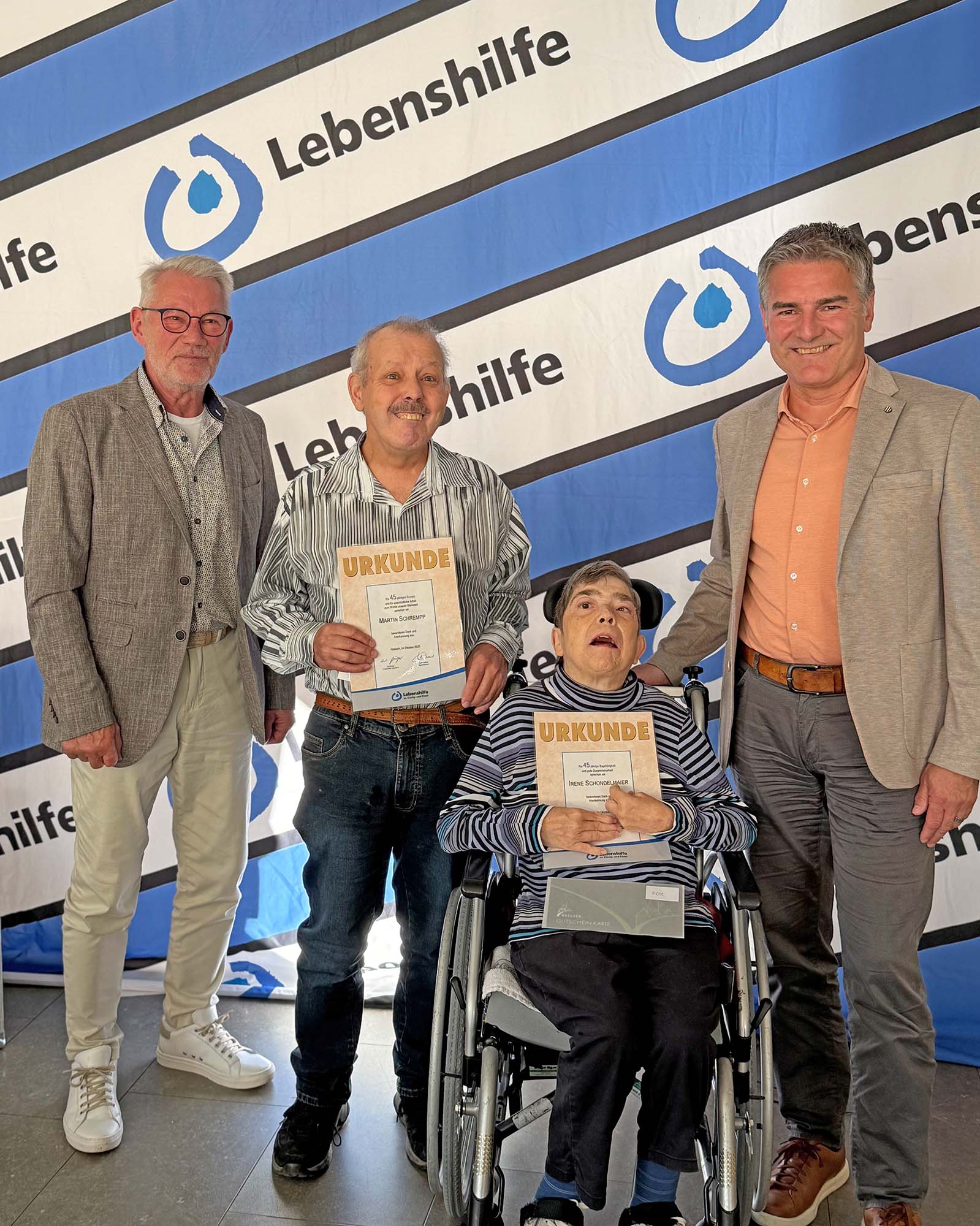 2025-10-20-HA-Julian Siller- Arbeitsjubilare Lebenshilfe Jubilarsfeier Lebenshilfe_45 Jahre