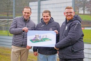 Spielplatz am Sportplatz für die kleinsten Zuschauer und Fans