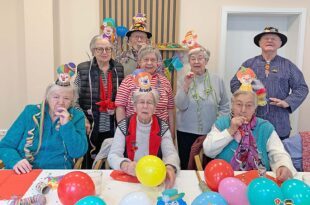 Sozialstation stimmt sich auf die Fasend ein