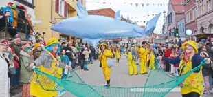 „Korallen, Nixen, Haifischzahn – Zeller Narren feiern im Ozean“