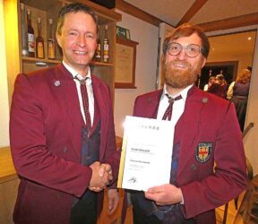 Verbandsehrung: Silber für Martin Obergföll