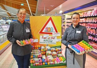 Bei den Mitgliedsfirmen des Handels- und  Gewerbevereins hat der Osterhase Eier versteckt