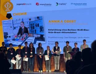 Schülerin vom MSG überzeugt erneut bei „Jugend forscht“