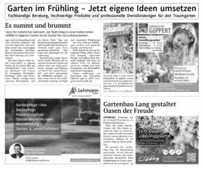 Garten im Frühling – Jetzt eigene Ideen umsetzen