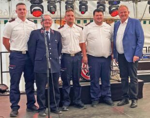 Abordnung aus Zell besucht Feuerwehrjubiläum im Erzgebirge